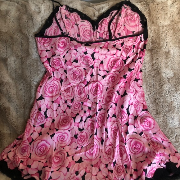 1)1996 VINTAGE NICK&NORA ROSES CHEMISE, SZXL,100%SILK, BEYOND EUC, VERY ELEGANT - Picture 6 of 15